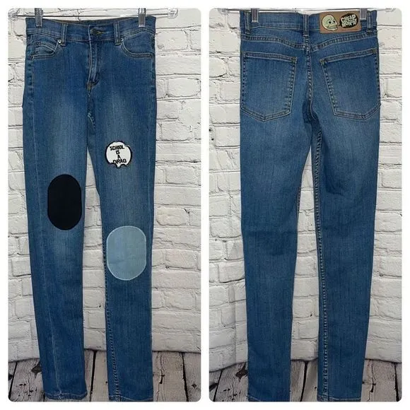 Cheap Monday Vintage Y2K 90s Tight School Blue Skinny Jeans