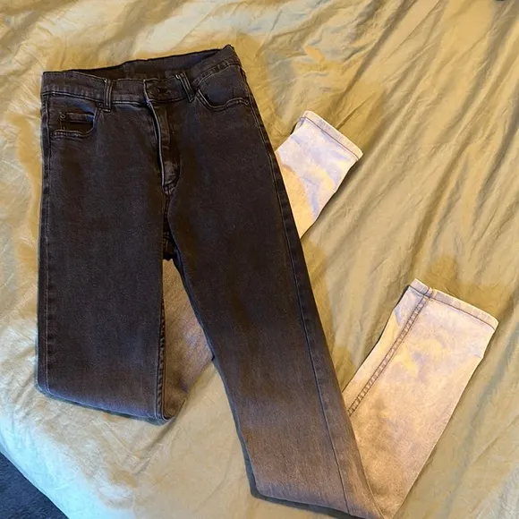 Faded black jeans