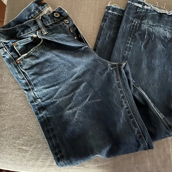 Chimala Denim Blue Jeans Straight Cropped 27