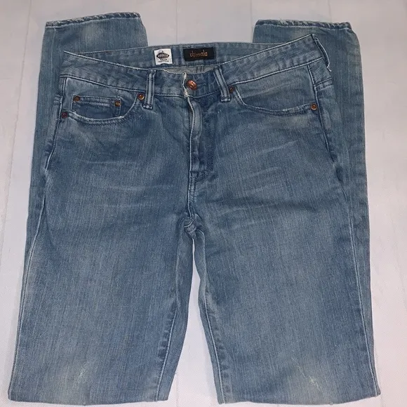 Chimala Straight Leg Distressed Denim Jeans Size 27