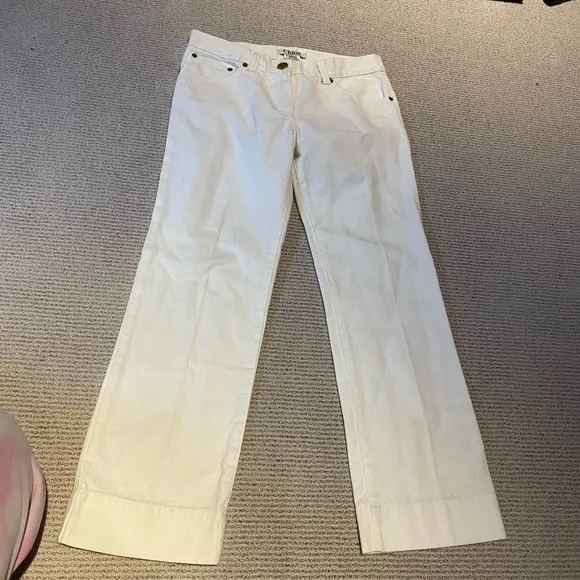 Chloe White Straight Leg Jeans