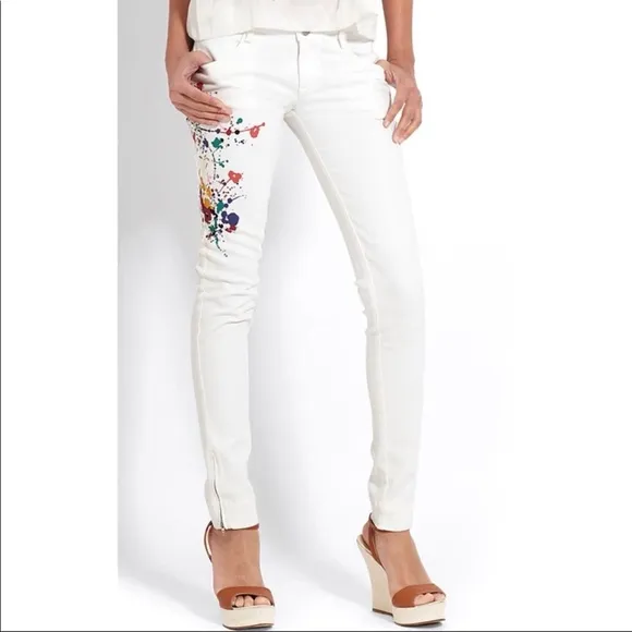 Chloe Paint Splatter Jeans 36T