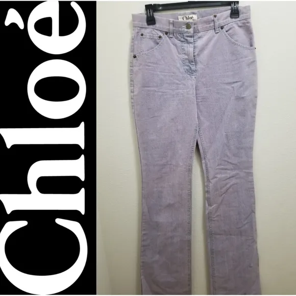 CHLOE Purple Straight Jeans