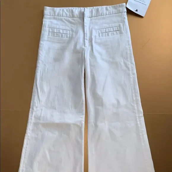 Chloé White Bell Flare Jeans Pants Net-a-Porter 2