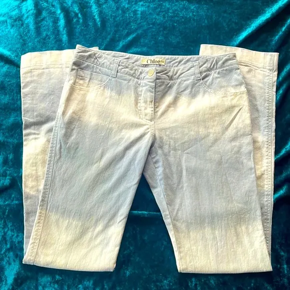 Chloe tie dye straight leg jeans
