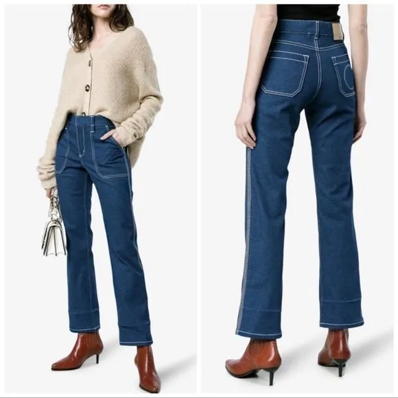 Chloe Ultramarine Trouser Jeans Size 2 NWT Made in Italy AUTHENTIC!
          
      NWT