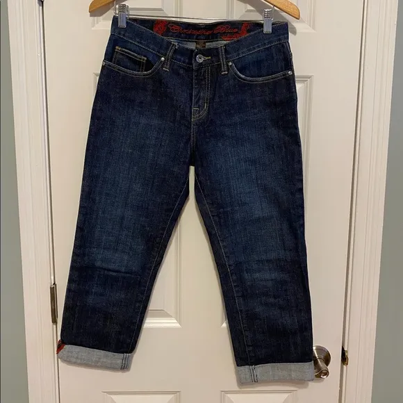 Christopher Blue Dark Wash Cropped Jeans Size 2