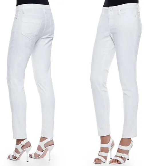 Christopher Blue White  Mid-Rise  Slim Crop Jeans Pants Sz 2