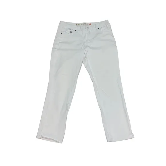 CHRISTOPHER BLUE Women’s White Denim Ankle Jeans