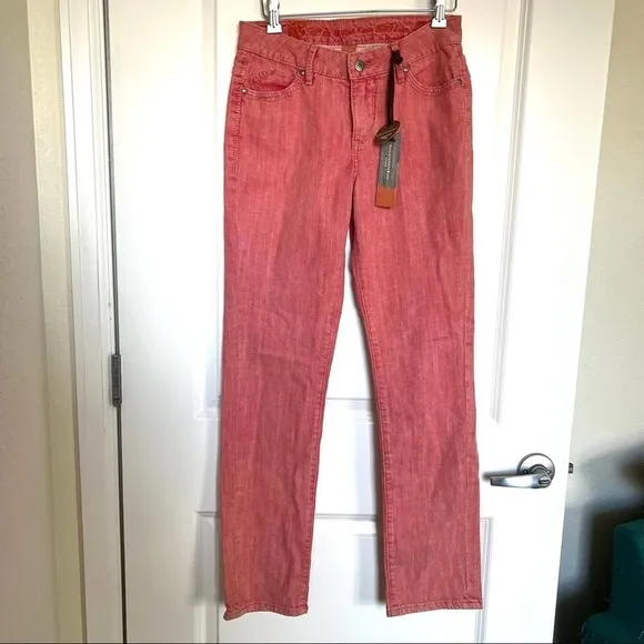 Christopher Blue Cigarette Leg Red Jeans
          
      NWT