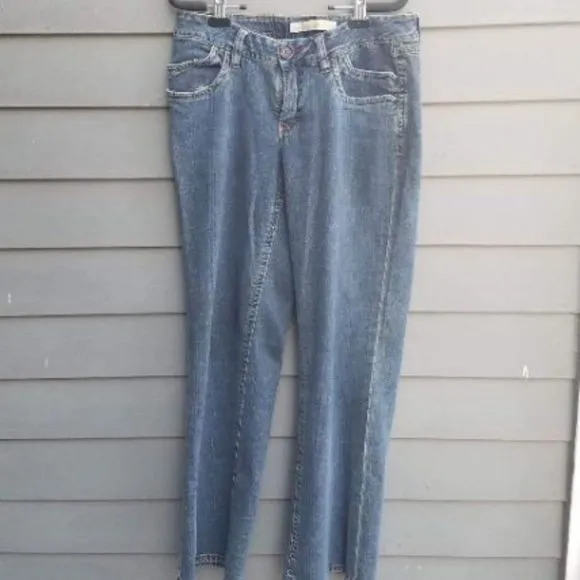 Christopher Blue Stretch Boot Cut Blue Jeans   Size 12