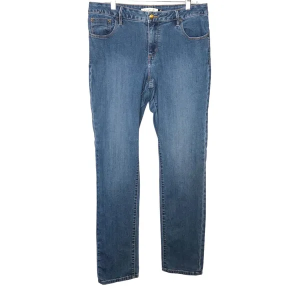 Christopher Blue Madison High Rise Straight Silhouette Jeans Size 12 Medium Wash