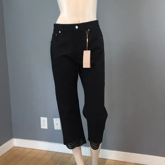 NWT Christopher Kane Embroidery Hem Jeans SZ 28
          
      NWT