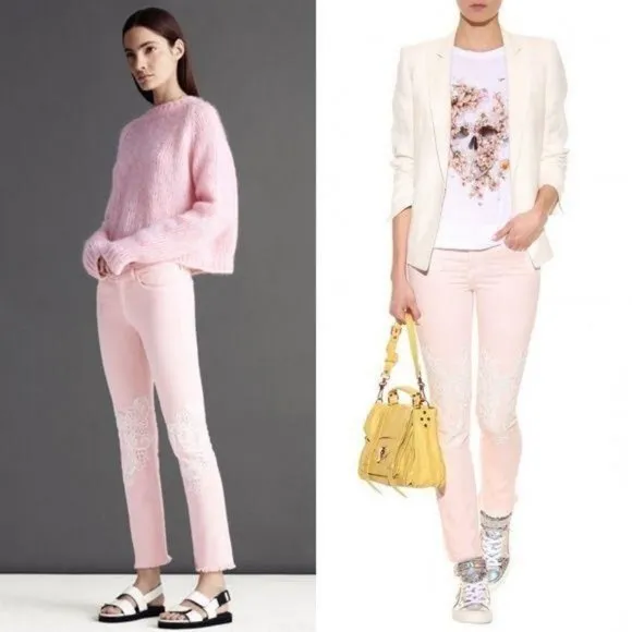 J Brand X Christopher Kane Needlepoint Lace Fray J