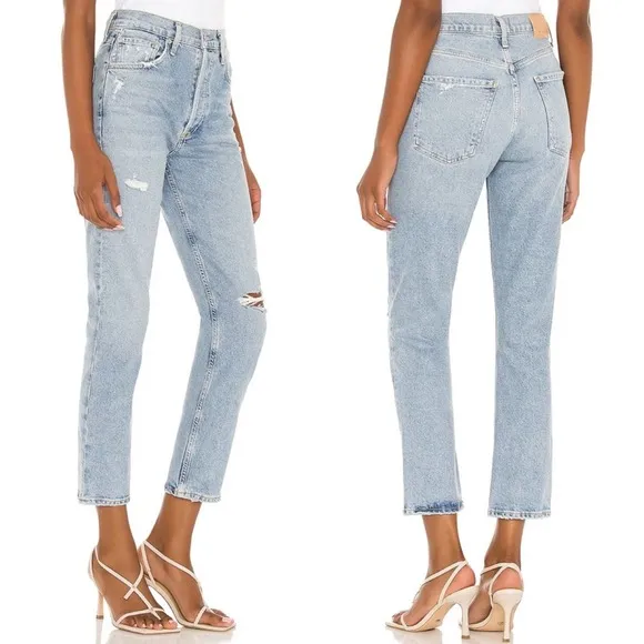 NWT Citizens of Humanity High Rise Vintage Slim Light Wash Cropped Jeans Size 31
          
      NWT