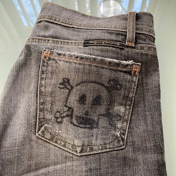 Citizens of humanity jeans by Jerome Dahan Grey 28 made in USA embroidered pocke