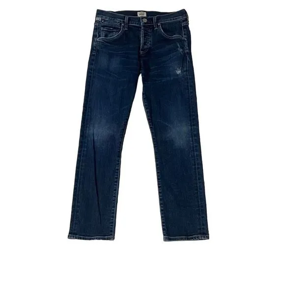Citizens Of Humanity Women's Blue Denim Jean Straight Leg Pants Size 24