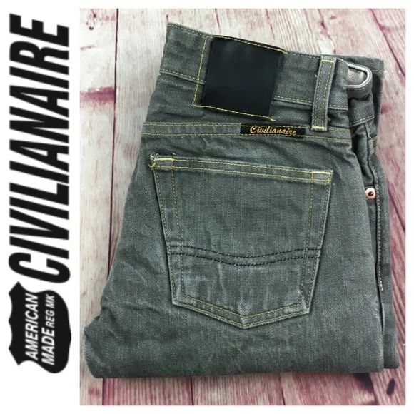 ☮️Woman's Civiliaire Slim gray denim Jean size 24