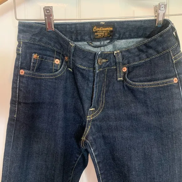 CIVILIANAIRE JEANS Super Skinny SZ 24 Selvage $175