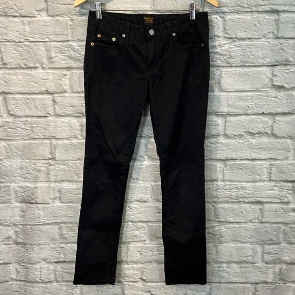 Civillianaire Women's Size 25x28" Black Mid-Rise the Super Slim Skinny Jeans