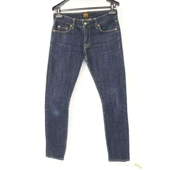 Civilianaire jeans Womens 26 Japanese selvedge Super Slim Low Rise Stretch Blue