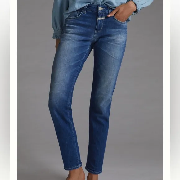 Closed Anthropologie Baker Skinny Jeans in Denim Medium Blue size 25
