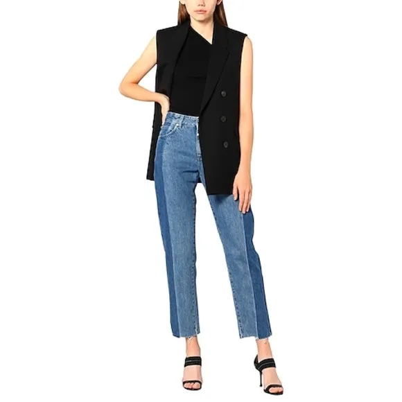 CLOSED Two Tone Straight Leg Jeans
