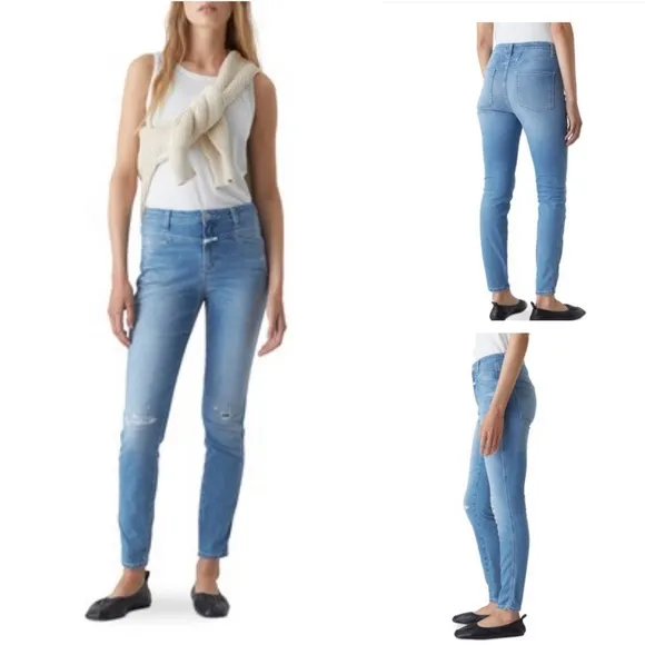 Closed Brand Skinny Pusher Jeans Organic Cotton Made in Milan 29 retail $335