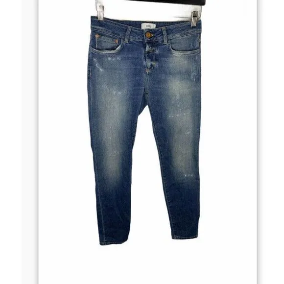 Closed Denim Jeans Baker 1721 Skinny Leg distress