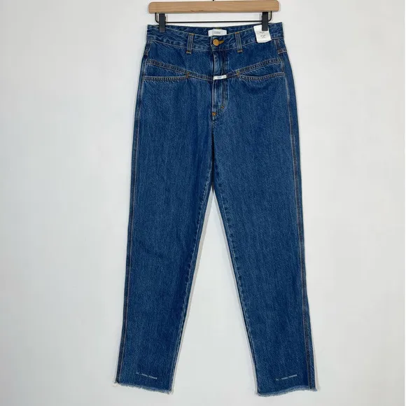 NEW CLOSED Pedal Pusher Historic Indigo Mom Fit Jeans Size 44 (27) High Waist
          
      NWT