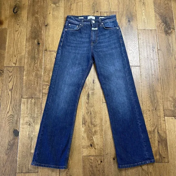 Closed Denim Baylin Ankle Stretch Jean Dark Wash Mid Rise Womens Size 24x27