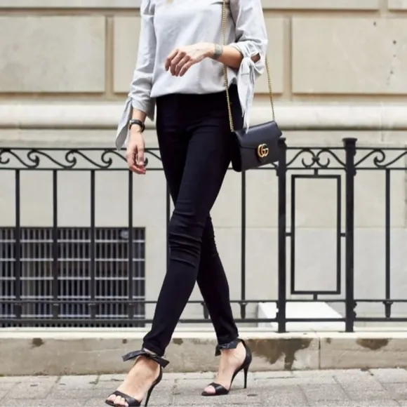 🌸 Club Monaco Black Skinny Slim Fit Jeans Pants Size 4