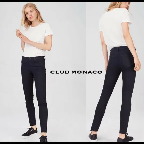 NWT Club Monaco Sonics dark wash skinny low rise
