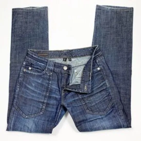 Club Monaco Stove Pipe Jeans w/ Distressed Jeans