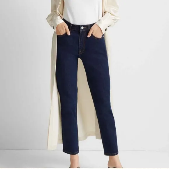 Club Monaco High Rise Dark Wash Skinny Jeans