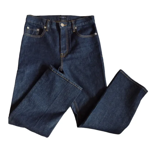Club Monaco Raw Indigo Dark Straight Leg Jeans