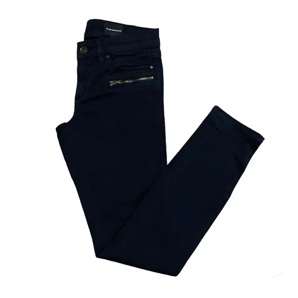 Club Monaco Y2K Low Rise Zipper Moto Skinny Jeans