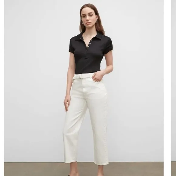 Club Monaco Ecru The Easy Crop Jeans, NWT, Size 31, MSRP $130
          
      NWT