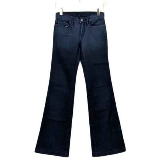 Club Monaco Dark Wash Wide Leg Stretch Denim Jeans Women's Size 25