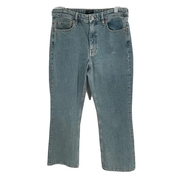 Club Monaco The Kick Crop Jeans Sz 29 Trompette Wash