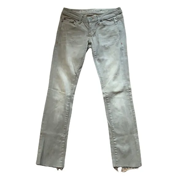 Converse All Star Gray The Skinny One Star Freyed Jeans