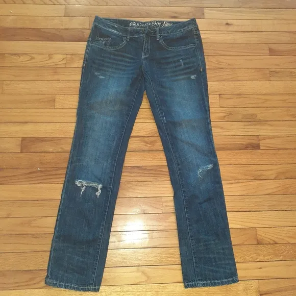 Converse one star Crosby Tom boy jeans size 6