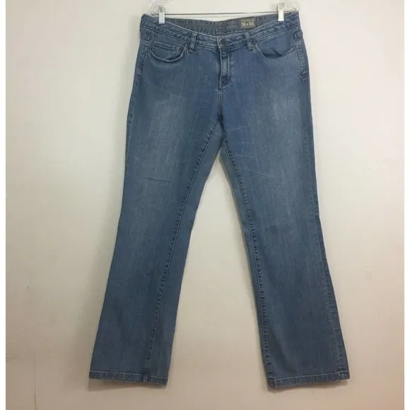 Converse One Star Jeans Blue Denim Womens Size 14 Flare Pants Stonewashed