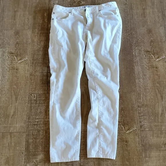 Converse White Skinny Stretchy Jeans, Midrise, Size 28