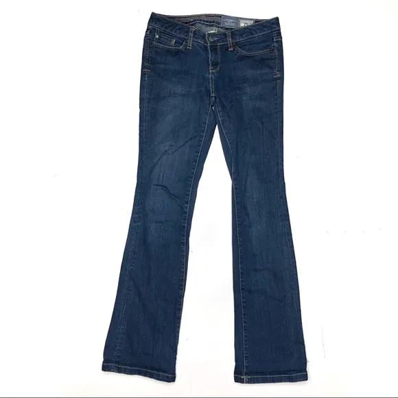 Converse One Star Low Rise Bootcut Jeans Dark Wash 2