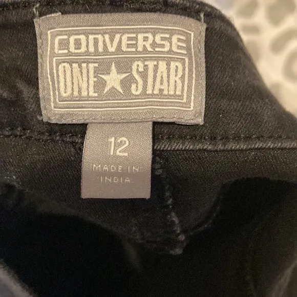 Black, converse pants