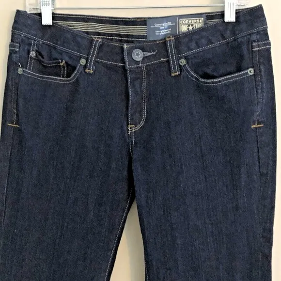 Converse One Star Low Rise Boot Cut Jeans Women’s Sz 8  Skater Denim Y2K Vintage