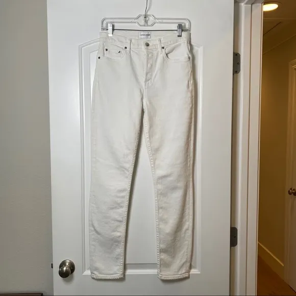 Cotton Citizen White Denim High Rise Jeans