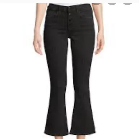 COTTON CITIZEN BLACK FLY FLARE STRETCH CROP JEANS. NEW WITH TAGS. MULTIPLE SIZES
          
      NWT