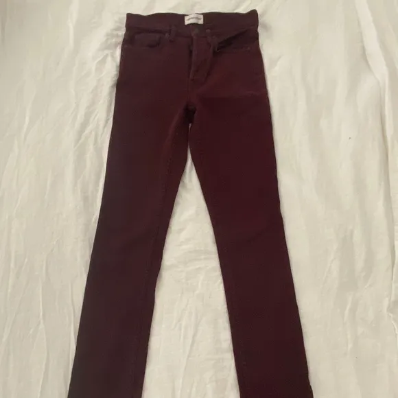Cotton Citizen Burgundy/Wine Jeans Size 24